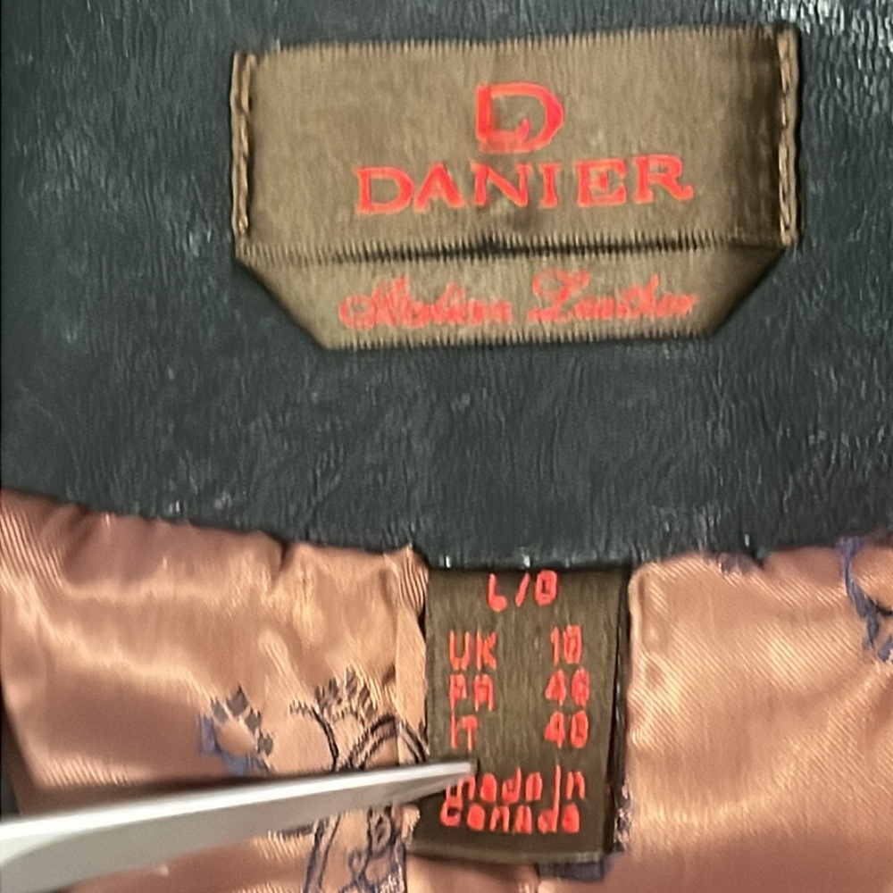 VintageDanier leather jacket size Large made in Canada - Picture 3 of 5
